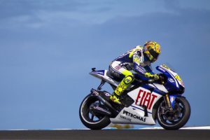 Motorcycle road Racer Valentino Rossi