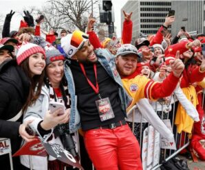 Kansas City turns red as Chiefs fans throw a massive 2023 Super Bowl victory party